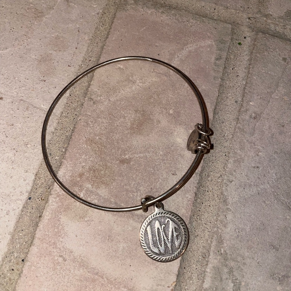 Alex and Ani Bracelet Silver Love